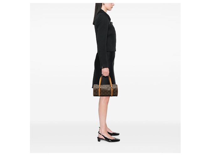 Louis Vuitton Brown Monogram Papillon 28 Marrone - vista 8