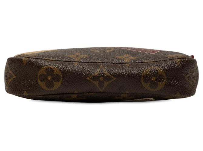 Louis Vuitton Brown Monogram Trunks and Bags Mini Pochette Accessoires Marrone - vista 3