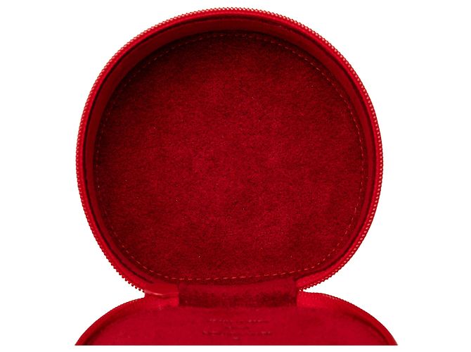 Louis Vuitton Red Epi Ecrin Bijoux Travel Jewelry Case 10 Rosso - vista 4