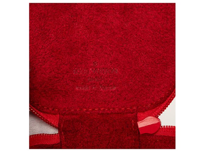 Louis Vuitton Red Epi Ecrin Bijoux Travel Jewelry Case 10 Rosso - vista 5