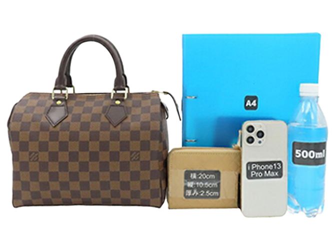 Louis Vuitton Brown Damier Ebene Speedy 25 Marrone - vista 15