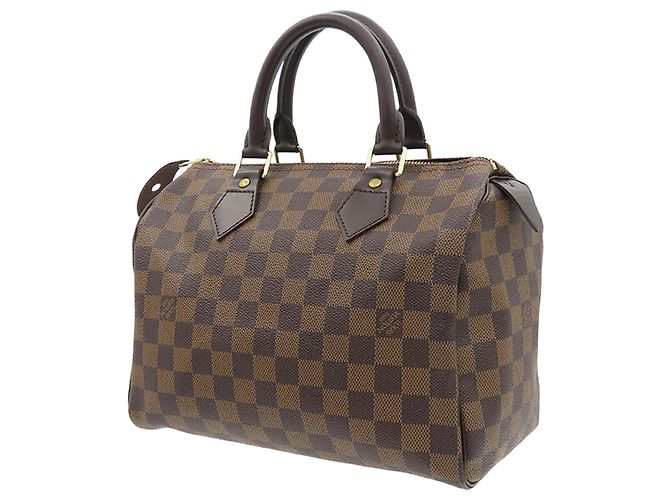 Louis Vuitton Brown Damier Ebene Speedy 25 Marrone - vista 2