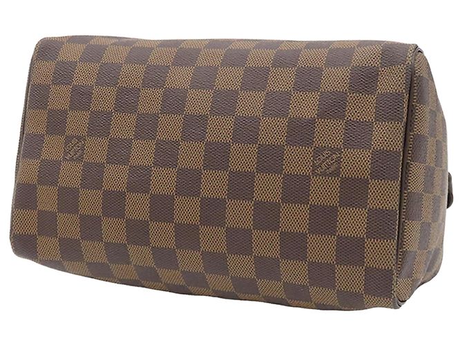 Louis Vuitton Brown Damier Ebene Speedy 25 Marrone - vista 3
