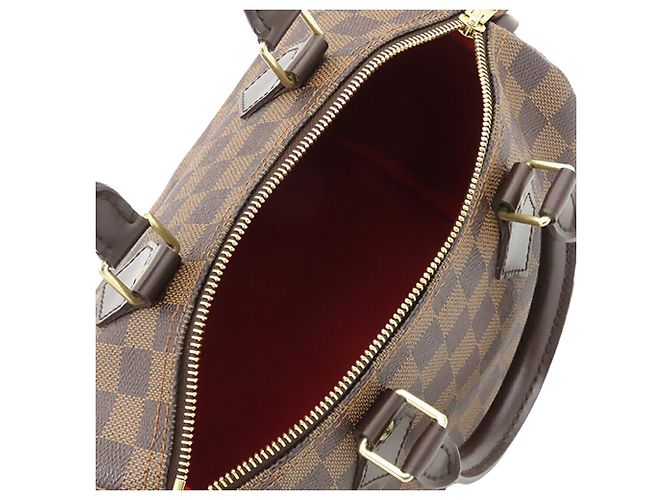 Louis Vuitton Brown Damier Ebene Speedy 25 Marrone - vista 4