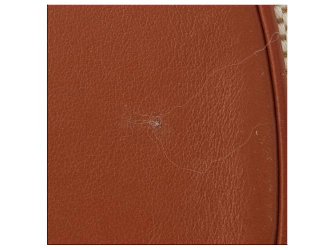 Céline Celine Brown Medium Canvas Bucket 16 Marrone Beige - vista 8
