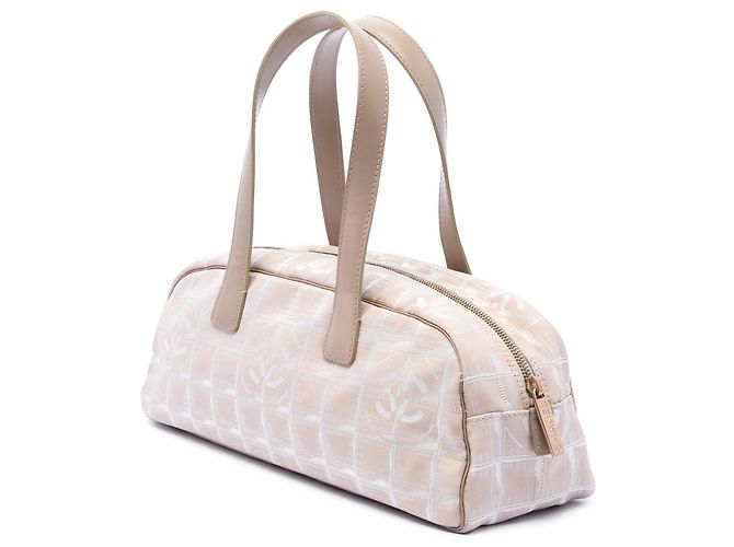 Borsa Chanel Beige New Travel Line in nylon - vista 2