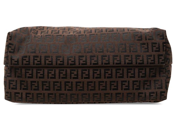 Bolso Tote Fendi Small Zucchino Canvas Marrón Castaño Marrón oscuro - vista 3