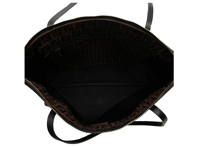 Bolso Tote Fendi Small Zucchino Canvas Marrón Castaño Marrón oscuro - vista 4