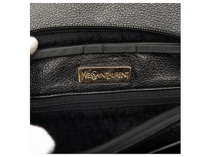 Borsa a tracolla in pelle nera Saint Laurent - vista 5