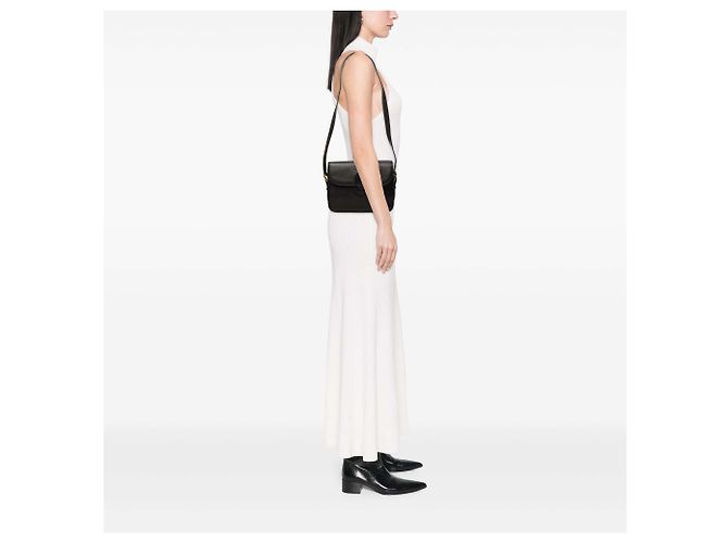 Borsa a tracolla in pelle nera Saint Laurent - vista 6