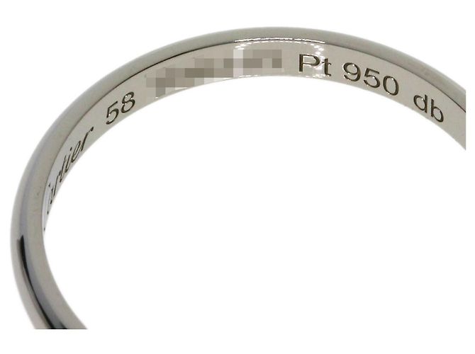 Cartier Ehering aus Platin - Ansicht 5