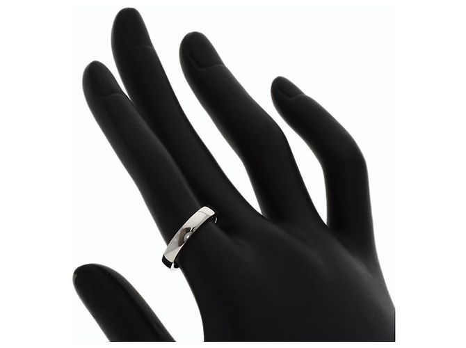 Anello Fascia in Platino Chaumet - vista 7