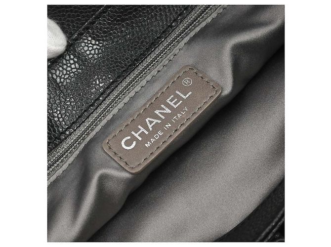 Chanel CC Bowler Caviar Large Preto - vista 4