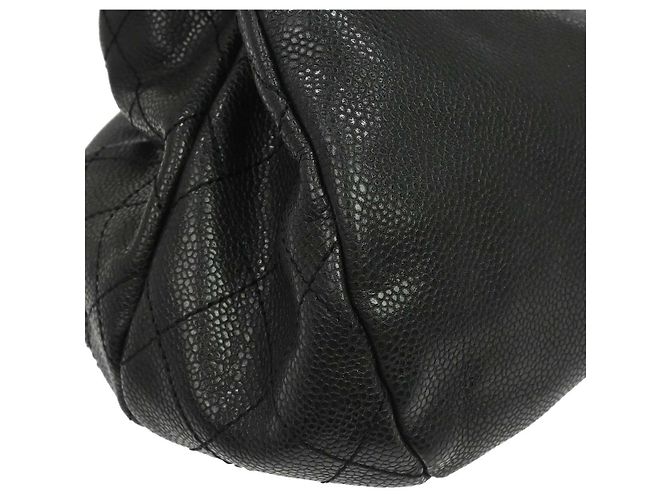 Chanel CC Bowler Caviar Large Preto - vista 7