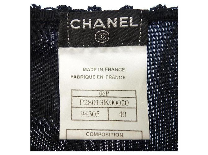 Chanel Slip-Kleid aus schwarzer Viskose - Ansicht 6