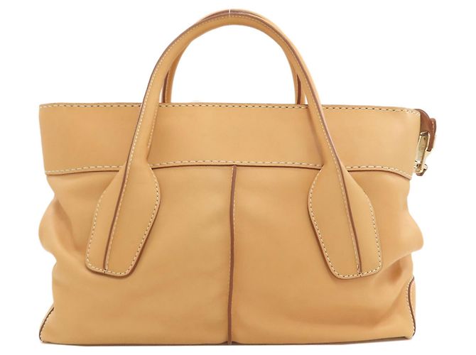 Tod's 2-Way Ledertote Beige - Ansicht 2