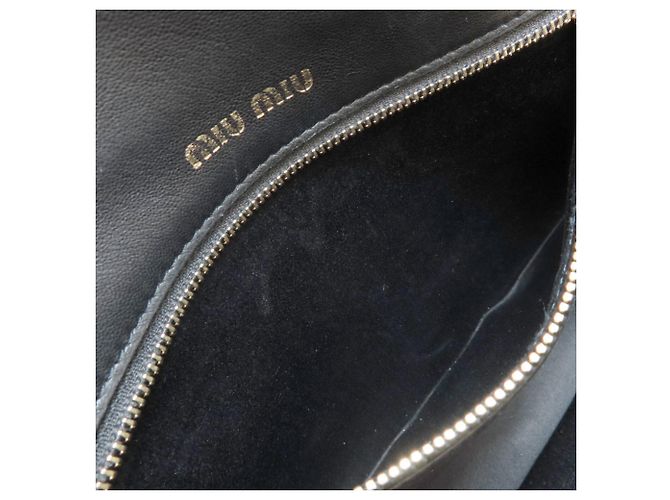 Borsa 2-Way Miu Miu Matelassé Nero - vista 11