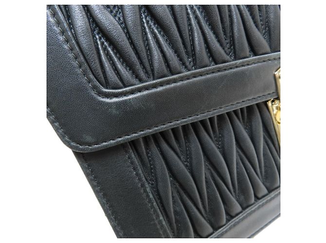 Borsa 2-Way Miu Miu Matelassé Nero - vista 13