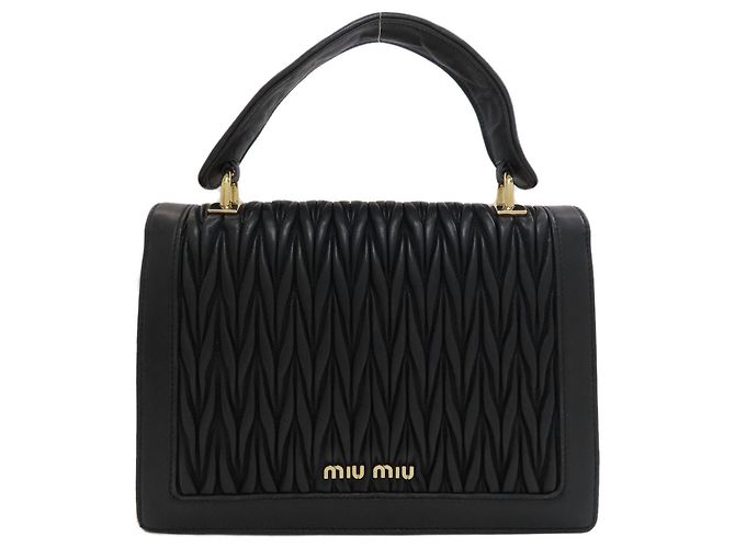 Borsa 2-Way Miu Miu Matelassé Nero - vista 2