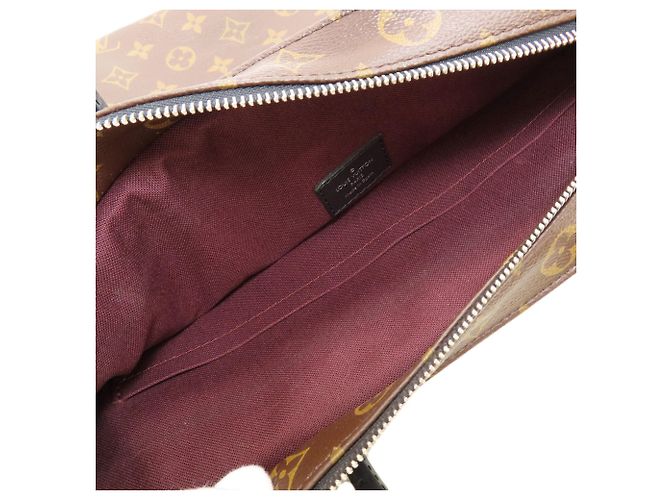 Borsa Business Louis Vuitton Monogram Macassar Marrone Nero - vista 10