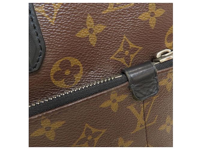 Borsa Business Louis Vuitton Monogram Macassar Marrone Nero - vista 13