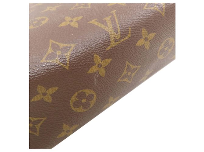Borsa Business Louis Vuitton Monogram Macassar Marrone Nero - vista 14