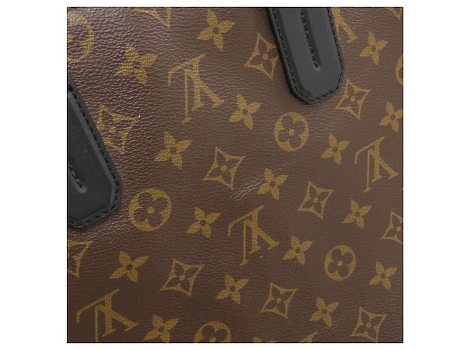 Borsa Business Louis Vuitton Monogram Macassar Marrone Nero - vista 17