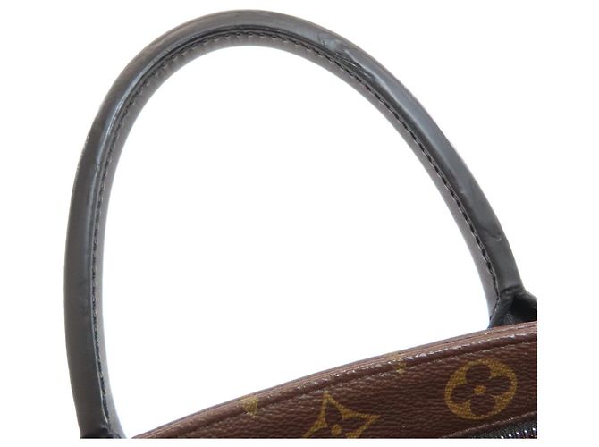 Borsa Business Louis Vuitton Monogram Macassar Marrone Nero - vista 23