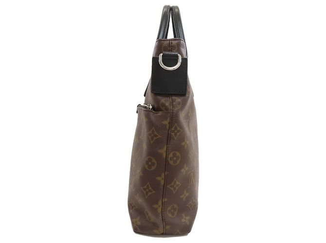 Borsa Business Louis Vuitton Monogram Macassar Marrone Nero - vista 3