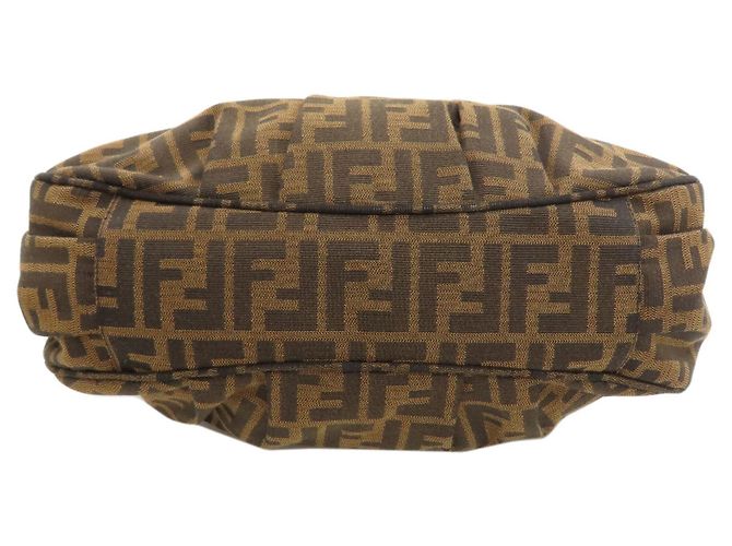 Borsa Fendi Zucca Canvas Marrone - vista 4
