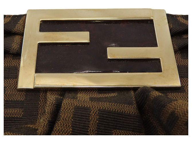Borsa Fendi Zucca Canvas Marrone - vista 9