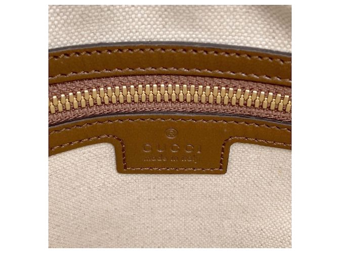 Borsa a tracolla Gucci Interlocking G Logo GG Supreme Marrone - vista 6