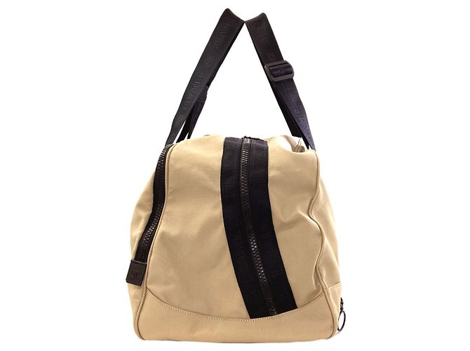 Borsa Boston Chanel Sport Line Nero Beige - vista 3