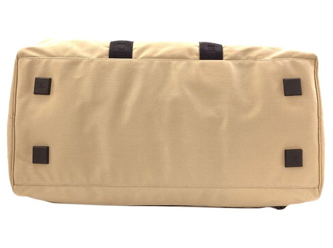 Borsa Boston Chanel Sport Line Nero Beige - vista 4