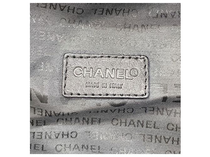 Borsa Boston Chanel Sport Line Nero Beige - vista 6