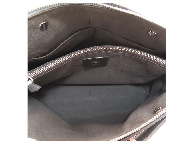 Borsa Fendi By The Way Medium Monster Nero Crudo - vista 5