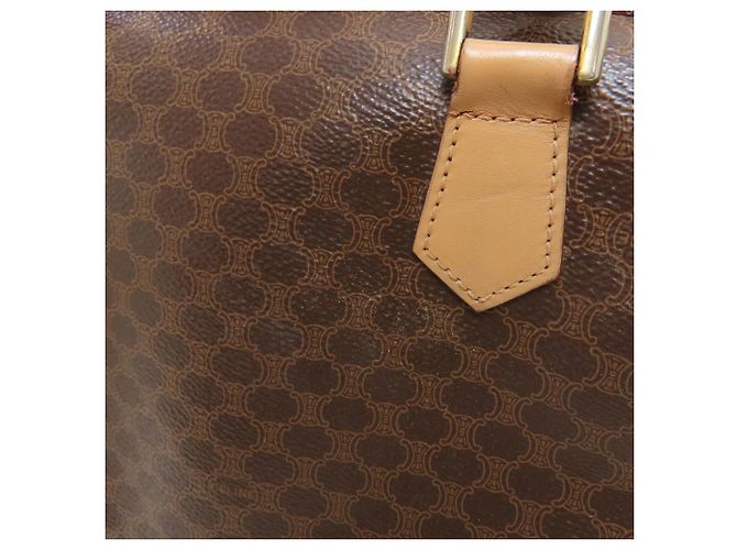 Céline Borsa Celine con motivo Macadam Marrone - vista 16
