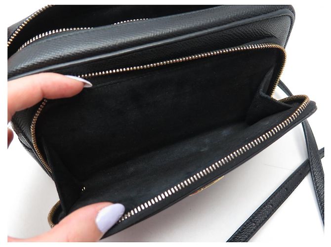 NUOVA BORSA CHRISTIAN DIOR CARO DOUBLE S7431UBAE CON TRACOLLA Nero - vista 10