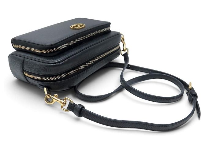 NUOVA BORSA CHRISTIAN DIOR CARO DOUBLE S7431UBAE CON TRACOLLA Nero - vista 4