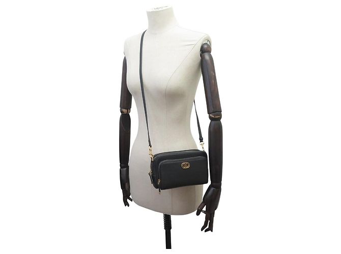 NUOVA BORSA CHRISTIAN DIOR CARO DOUBLE S7431UBAE CON TRACOLLA Nero - vista 5