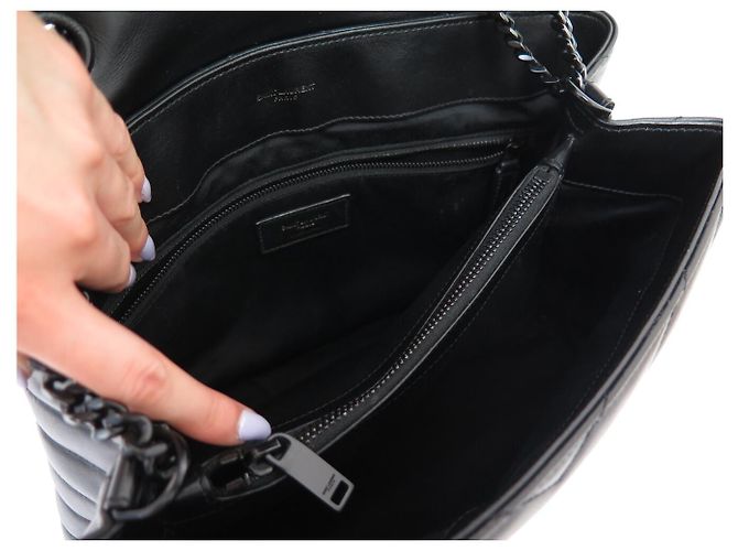 SAINT LAURENT LOULOU MEDIUM 574946 SO BLACK BORSA A MANO BORSA A TRACCOLLA Nero - vista 13