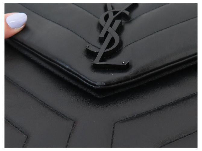 SAINT LAURENT LOULOU MEDIUM 574946 SO BLACK BORSA A MANO BORSA A TRACCOLLA Nero - vista 19