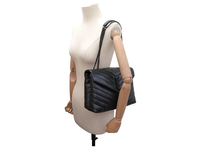 SAINT LAURENT LOULOU MEDIUM 574946 SO BLACK BORSA A MANO BORSA A TRACCOLLA Nero - vista 5