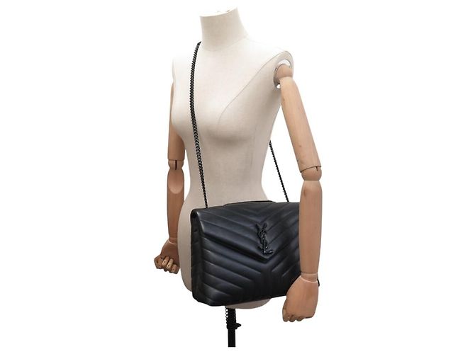 SAINT LAURENT LOULOU MEDIUM 574946 SO BLACK BORSA A MANO BORSA A TRACCOLLA Nero - vista 6
