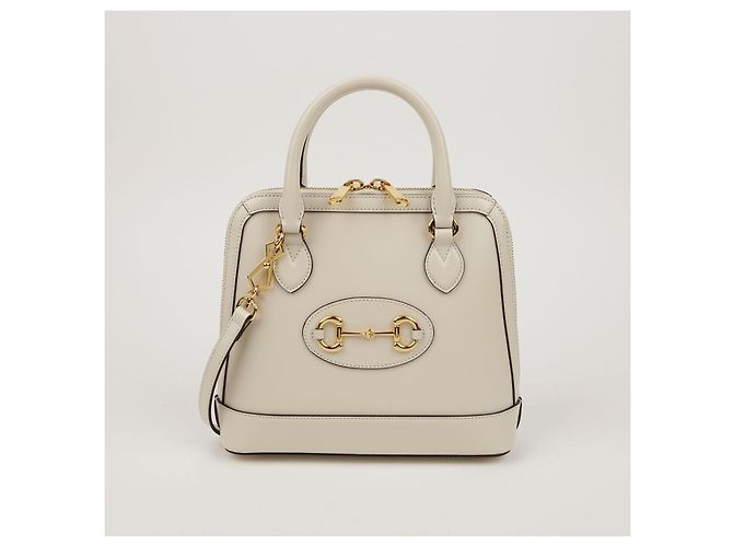 Gucci Borsa a mano e a tracolla Horsebit Small Top Handle Bianco - vista 2