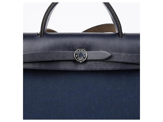 Hermès Borsa Tote Shoulder Bag Blu - vista 3
