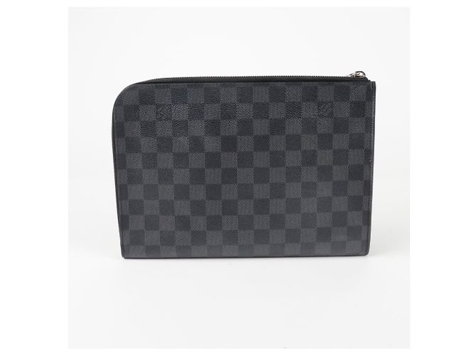 Louis Vuitton Pochette Jour Pm Clutch Nero - vista 2
