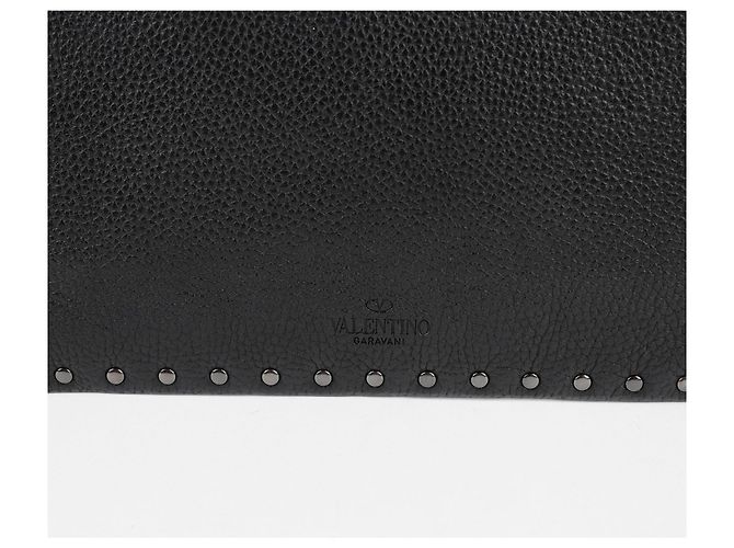 Valentino Garavani Clutch Rockstud Strap Nero - vista 5
