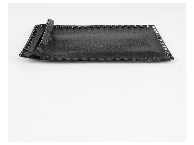 Valentino Garavani Clutch Rockstud Strap Nero - vista 7