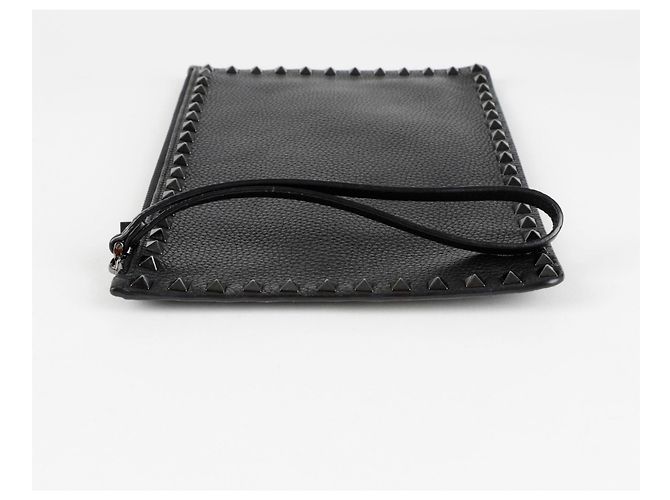 Valentino Garavani Clutch Rockstud Strap Nero - vista 8